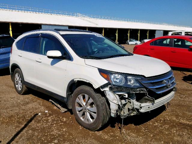 5J6RM3H71EL016870 - 2014 HONDA CR-V EXL WHITE photo 1