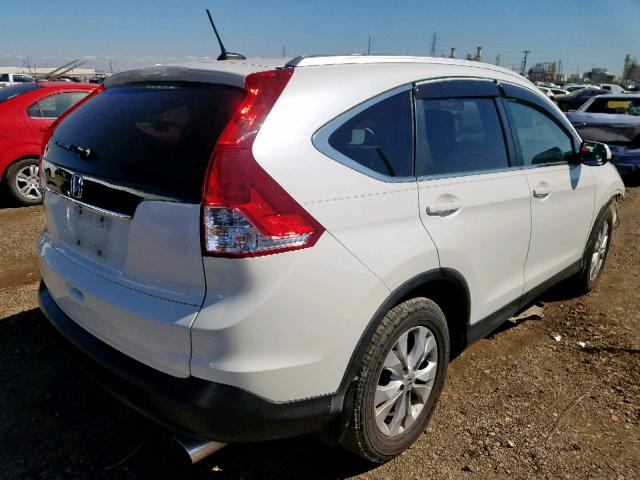 5J6RM3H71EL016870 - 2014 HONDA CR-V EXL WHITE photo 4