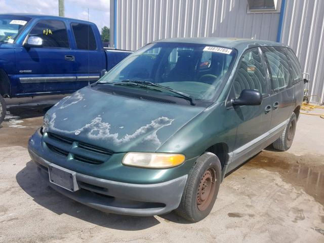 2B4GP45G7XR452371 - 1999 DODGE CARAVAN SE GREEN photo 2