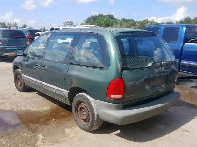 2B4GP45G7XR452371 - 1999 DODGE CARAVAN SE GREEN photo 3