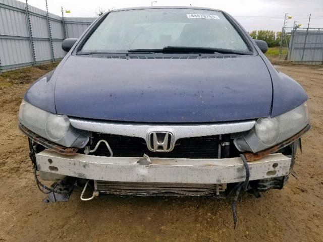 2HGFA15367H042521 - 2007 HONDA CIVIC DX BLUE photo 10