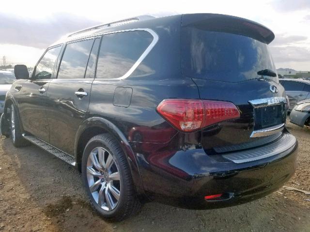 JN8AZ2NF9D9530783 - 2013 INFINITI QX56 BLACK photo 3