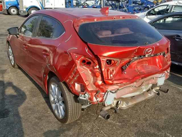 JM1BM1M31E1208543 - 2014 MAZDA 3 GRAND TO RED photo 3