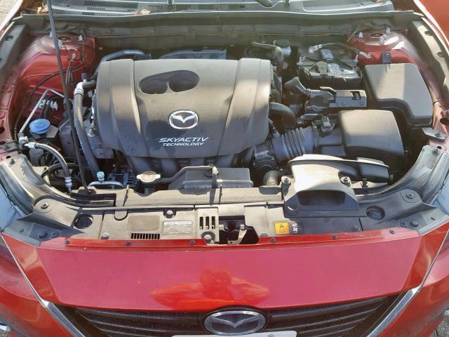 JM1BM1M31E1208543 - 2014 MAZDA 3 GRAND TO RED photo 7