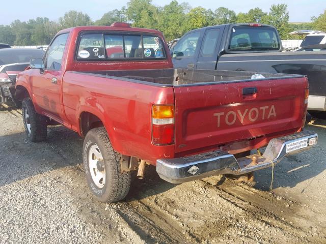 4TARN01P9RZ296421 - 1994 TOYOTA PICKUP 1/2 RED photo 3