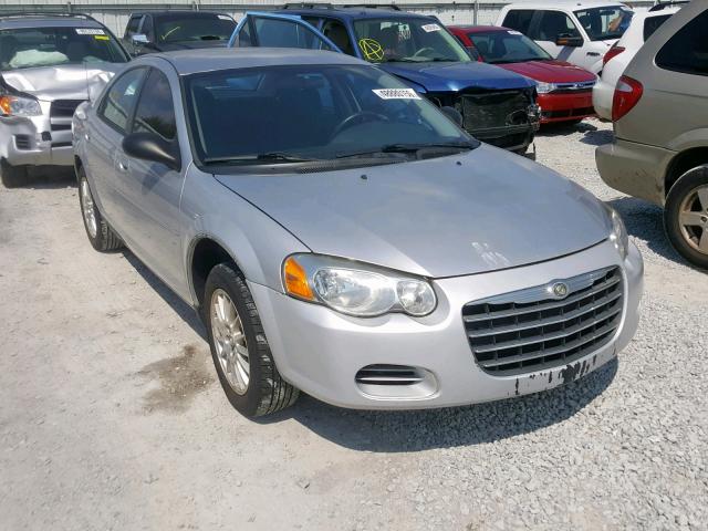 1C3EL46X64N370598 - 2004 CHRYSLER SEBRING LX SILVER photo 1