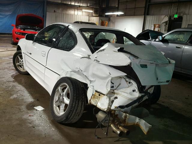 1G2NV12E11M522236 - 2001 PONTIAC GRAND AM G WHITE photo 3