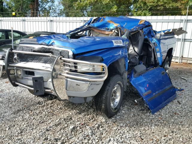 1B7KF2367YJ159168 - 2000 DODGE RAM 2500 BLUE photo 2