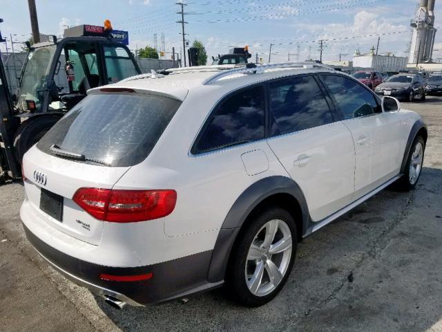 WA19FAFL5DA056815 - 2013 AUDI A4 ALLROAD WHITE photo 4