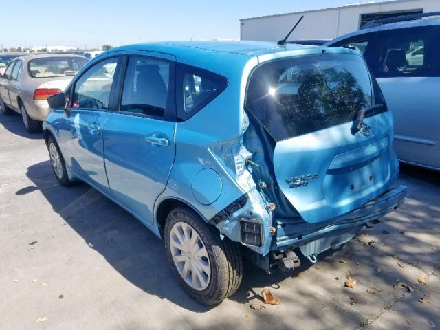 3N1CE2CP3FL374796 - 2015 NISSAN VERSA NOTE BLUE photo 3