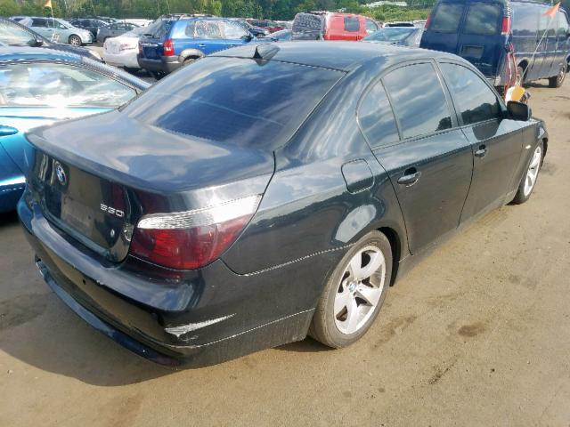 WBANB53567CP08392 - 2007 BMW 550 I BLACK photo 4