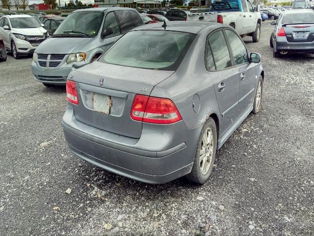 YS3FD49Y771008978 - 2007 SAAB 9-3 2.0T GRAY photo 4