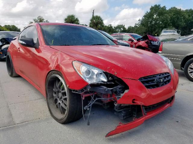 KMHHU6KH8AU016188 - 2010 HYUNDAI GENESIS CO RED photo 1