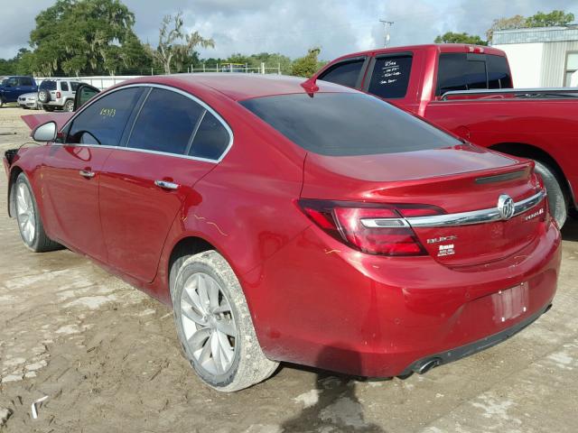 2G4GN5EX4E9237778 - 2014 BUICK REGAL PREM BURGUNDY photo 3