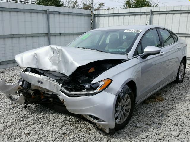 3FA6P0G73HR328443 - 2017 FORD FUSION S SILVER photo 2