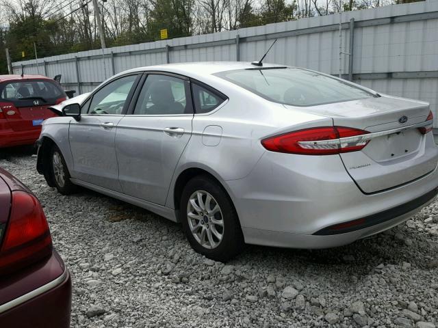 3FA6P0G73HR328443 - 2017 FORD FUSION S SILVER photo 3