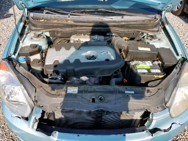 KMHCN46C97U151585 - 2007 HYUNDAI ACCENT GLS BLUE photo 7