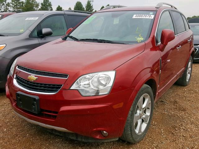 3GNAL3EK1ES672230 - 2014 CHEVROLET CAPTIVA LT MAROON photo 2