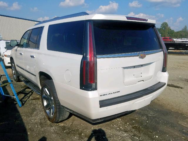 1GYS4JKJ0GR297098 - 2016 CADILLAC ESCALADE E WHITE photo 3