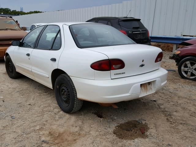 1G1JC524117303086 - 2001 CHEVROLET CAVALIER B WHITE photo 3