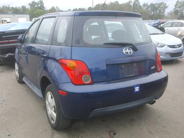 JTKKT624250114990 - 2005 TOYOTA SCION XA BLUE photo 3