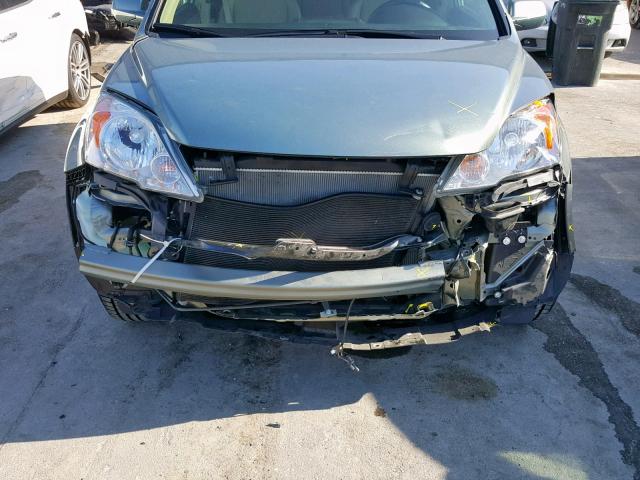 5J6RE3H72AL033653 - 2010 HONDA CR-V EXL GREEN photo 9