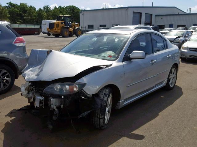 JM1BK323981137388 - 2008 MAZDA 3 S SILVER photo 2