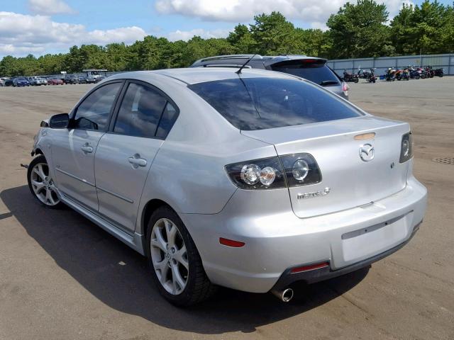 JM1BK323981137388 - 2008 MAZDA 3 S SILVER photo 3