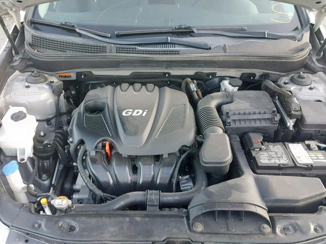 5NPEB4AC6EH848605 - 2014 HYUNDAI SONATA GLS SILVER photo 7