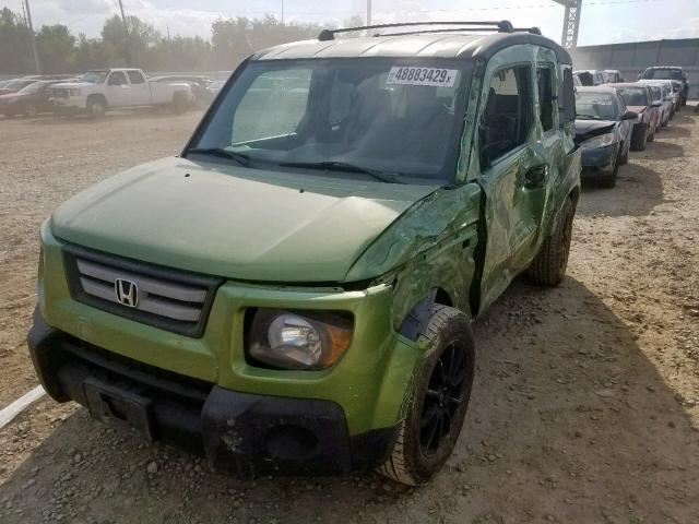 5J6YH27738L000749 - 2008 HONDA ELEMENT EX GREEN photo 2