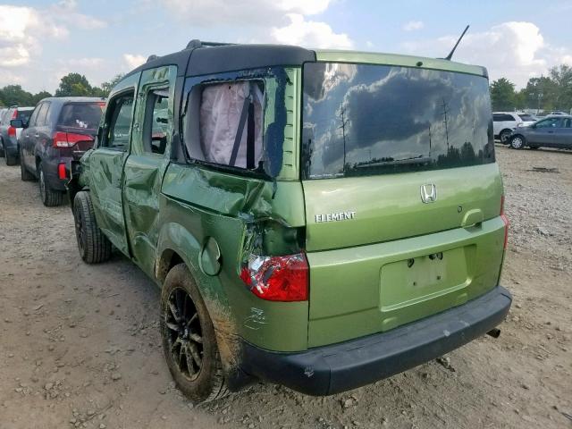 5J6YH27738L000749 - 2008 HONDA ELEMENT EX GREEN photo 3