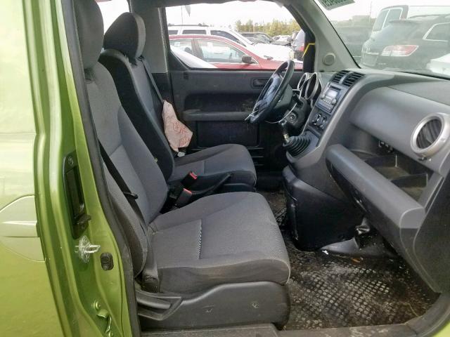 5J6YH27738L000749 - 2008 HONDA ELEMENT EX GREEN photo 5