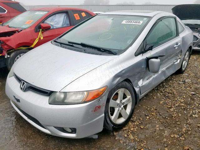 2HGFG11837H532429 - 2007 HONDA CIVIC EX SILVER photo 2