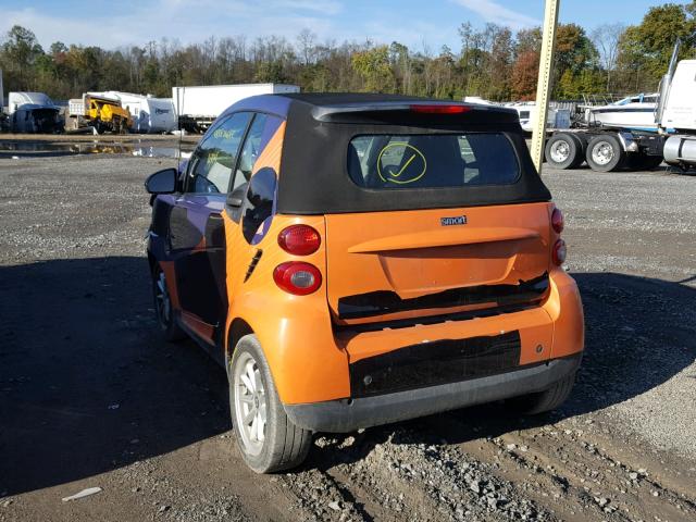 WMEEK31X88K085989 - 2008 SMART FORTWO PAS 蓝色 照片 3