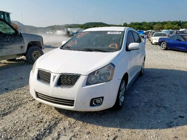 5Y2SP67019Z440993 - 2009 PONTIAC VIBE WHITE photo 2