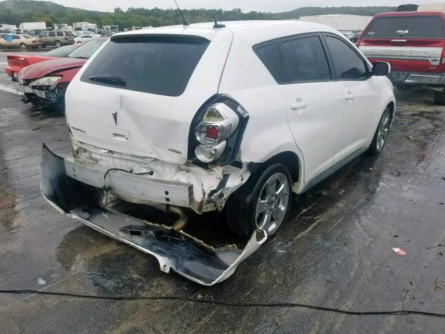 5Y2SP67019Z440993 - 2009 PONTIAC VIBE WHITE photo 4