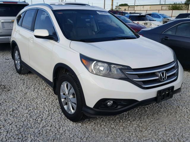 5J6RM3H74CL030159 - 2012 HONDA CR-V EXL WHITE photo 1