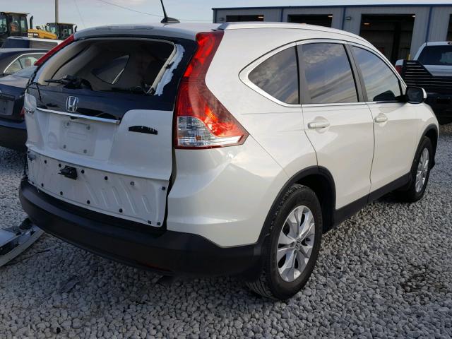 5J6RM3H74CL030159 - 2012 HONDA CR-V EXL WHITE photo 4