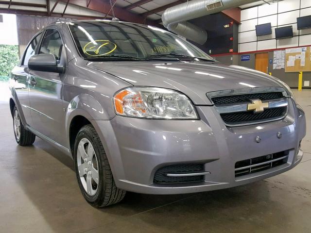 KL1TD56E79B608821 - 2009 CHEVROLET AVEO LS GRAY photo 1