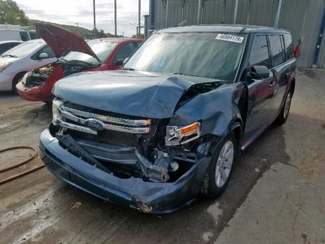 2FMGK5BC3ABA35012 - 2010 FORD FLEX SE BLUE photo 2