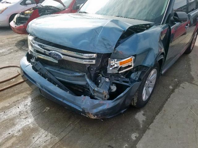 2FMGK5BC3ABA35012 - 2010 FORD FLEX SE BLUE photo 9