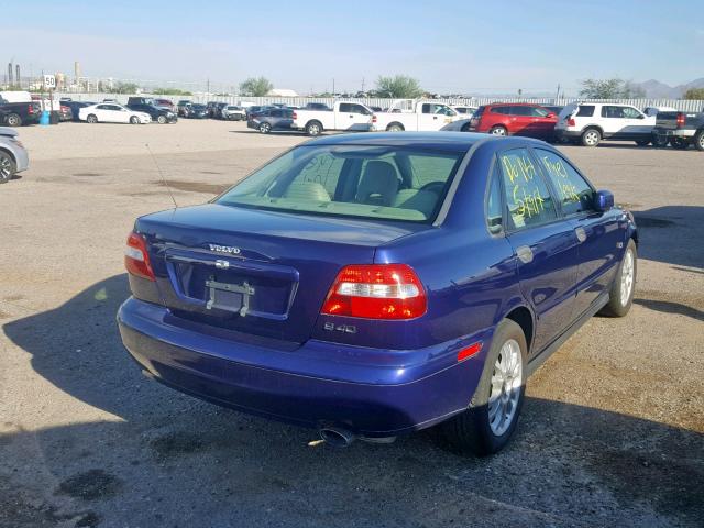 YV1VS27504F026530 - 2004 VOLVO S40 1.9T BLUE photo 4