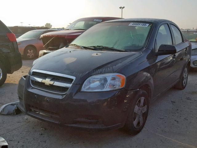 KL1TD5DE6AB126557 - 2010 CHEVROLET AVEO LS BLACK photo 2