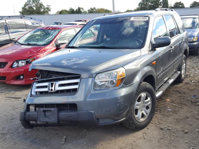 5FNYF18248B018494 - 2008 HONDA PILOT VP GRAY photo 2