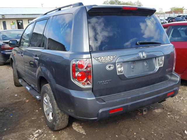 5FNYF18248B018494 - 2008 HONDA PILOT VP GRAY photo 3