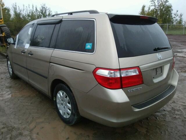 5FNRL38267B025146 - 2007 HONDA ODYSSEY LX TAN photo 3