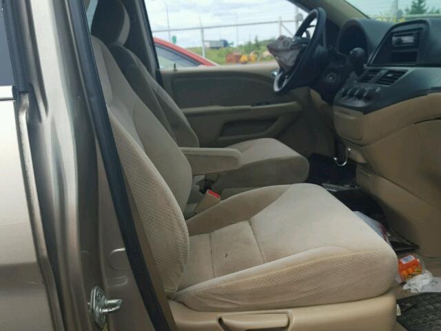 5FNRL38267B025146 - 2007 HONDA ODYSSEY LX TAN photo 5