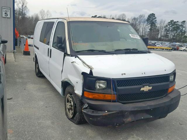 1GCFG15X681228575 - 2008 CHEVROLET EXPRESS G1 WHITE photo 1