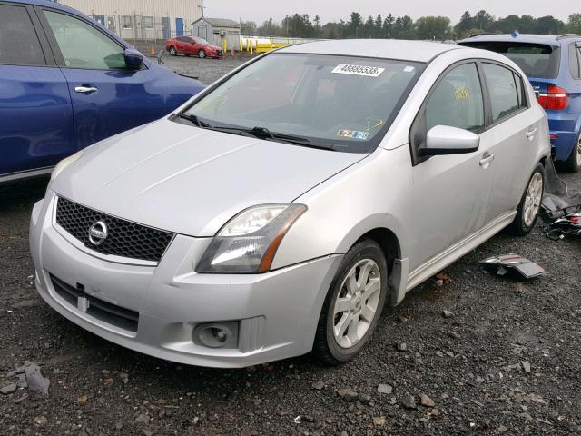 3N1AB6AP7AL624902 - 2010 NISSAN SENTRA 2.0 SILVER photo 2