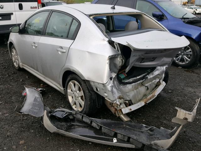 3N1AB6AP7AL624902 - 2010 NISSAN SENTRA 2.0 SILVER photo 3